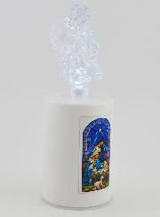 Bougie d'Église à Led Nativité - 60 jours