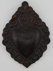 Ex Voto Mural Noir & Bronze - 15cm