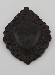 Ex Voto Mural Noir & Bronze - 15cm
