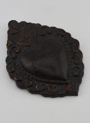 Ex Voto Mural Noir & Bronze - 15cm