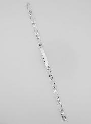 Gourmette de Baptême en Argent Rhodié - 18cm