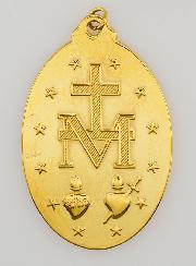 Médaille Miraculeuse en Inox Doré - 22mm