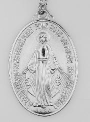 Médaille Miraculeuse & Chaîne en Inox - 22mm