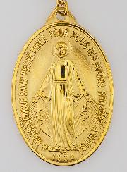 Médaille Miraculeuse & Chaîne Dorée - 33mm