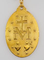 Médaille Miraculeuse & Chaîne Dorée - 40mm