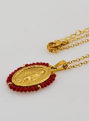 Collier Miraculeuse - Perles Rouges