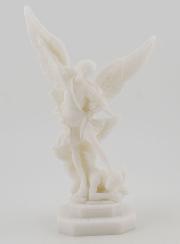 Statue de Saint Michel en Albâtre - 12cm
