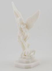 Statue de Saint Michel en Albâtre - 12cm