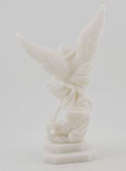 Statue de Saint Michel en Albâtre - 12cm
