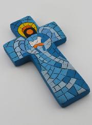 Croix en Céramique Ange de Paix - 15cm