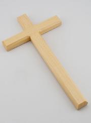 Crucifix en Tilleul Naturel - 22cm