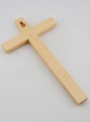 Crucifix en Tilleul Naturel - 22cm