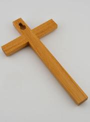 Crucifix en Chêne Naturel - 18cm