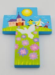 Cadeau de Confirmation - Croix Enfant Prêtre & St Esprit
