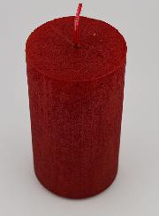 Bougie de Décoration Moderne - Rouge Carmin