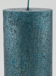 Bougie de Noël Moderne - Bleu Vert