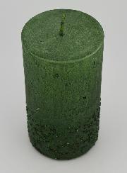 Bougie Décoration Effet Pépite - Vert Sapin