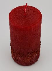 Bougie Décoration Effet Pépite - Rouge