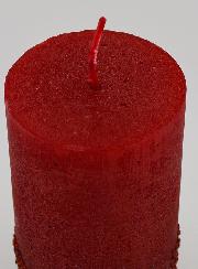 Bougie Décoration Effet Pépite - Rouge