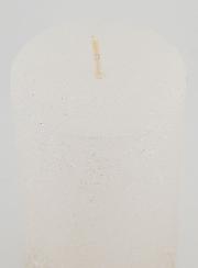 Bougie Décoration Effet Pépite - Blanc Perlé