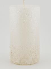 Bougie de Noël Effet Pépite - Blanc Perlé