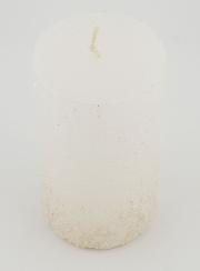 Bougie de Noël Effet Pépite - Blanc Perlé