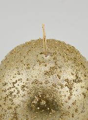Bougie de Décoration Boule Pailletée - Champagne