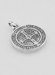 Médaille de Saint Benoît en Argent Plaqué - 15mm