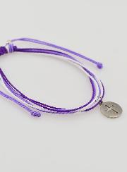 Bracelet Avec Croix - Violet
