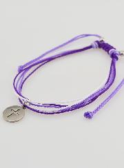 Bracelet Avec Croix - Violet