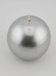 Bougie de Décoration Ronde 8cm - Argent