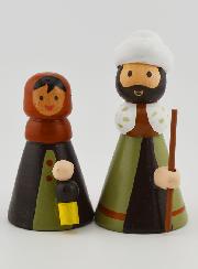Crèche de Noël - Couple de Bergers