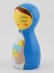 Statuette Vierge à l'Enfant - 10cm