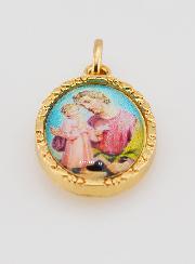 Médaille Bord Torsadé 25mm - Saint Joseph