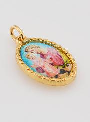 Médaille Bord Torsadé 25mm - Saint Joseph