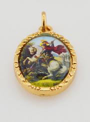 Médaille Bord Torsadé 25mm - Saint Georges