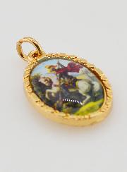 Médaille Bord Torsadé 25mm - Saint Georges