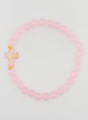 Bracelet Religieux Croix & Jade Rose
