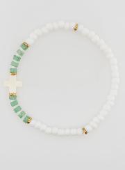 Bracelet Religieux Pierre & Nacre - Vert
