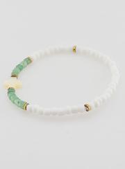 Bracelet Religieux Pierre & Nacre - Vert