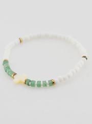 Bracelet Religieux Pierre & Nacre - Vert