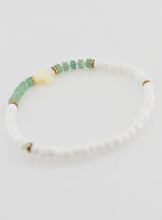 Bracelet Religieux Pierre & Nacre - Vert