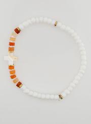Bracelet Religieux Pierre & Nacre - Marron
