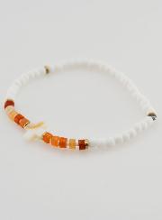 Bracelet Religieux Pierre & Nacre - Marron