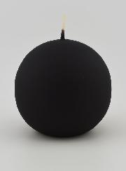 Bougie Boule de Noël 8cm - Noir Velours