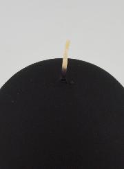 Bougie Boule de Noël 8cm - Noir Velours