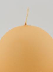 Bougie Boule de Noël 8cm - Crème Velours