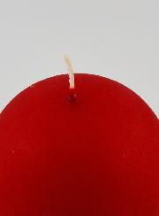 Bougie de Décoration Boule - Rouge Mat