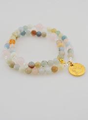 Chapelet de la Paix - Morganite & Quartz Rose