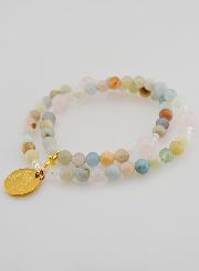 Chapelet de la Paix - Morganite & Quartz Rose